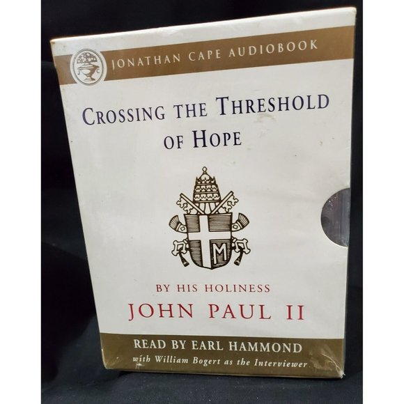 CROSSING THE THRESHOLD OF HOPE Pope John Paul II Catholic audiobook cassettes - Picture 1 of 3
